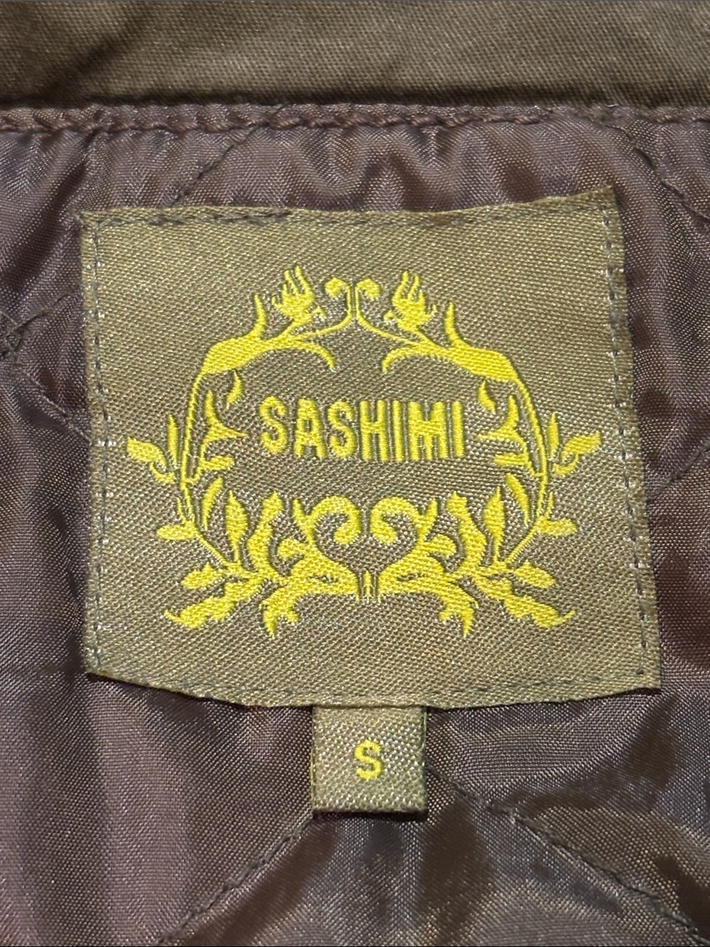 Sashimi Olive Green Utility Jacket with Button Flap Pockets Size Small - Picture 2 of 11